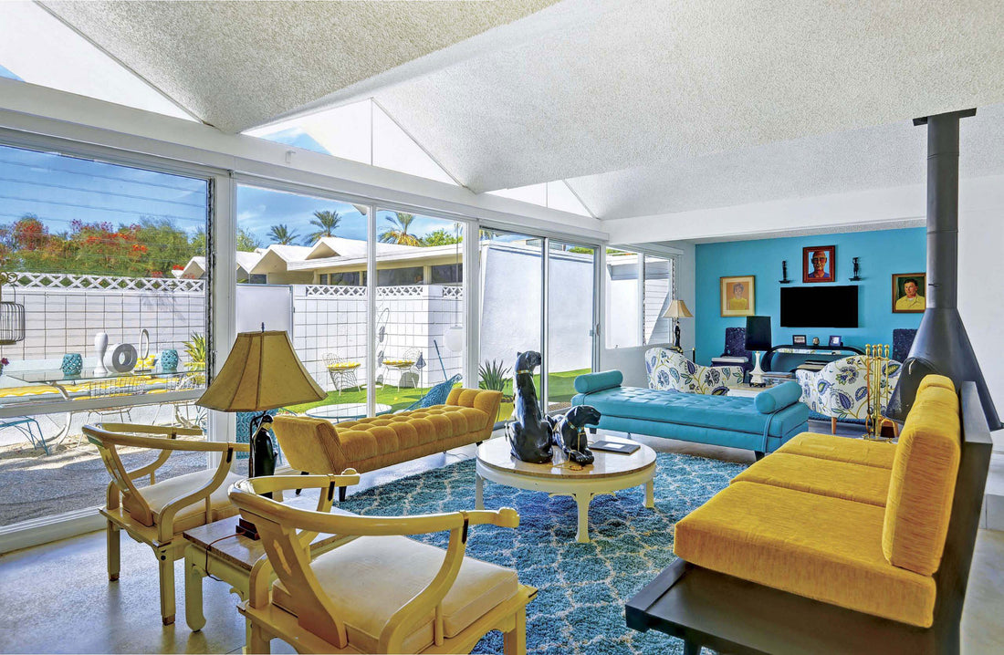 Retro Inspired Details Transform a Palm Springs Condo Into a Sunny Getaway