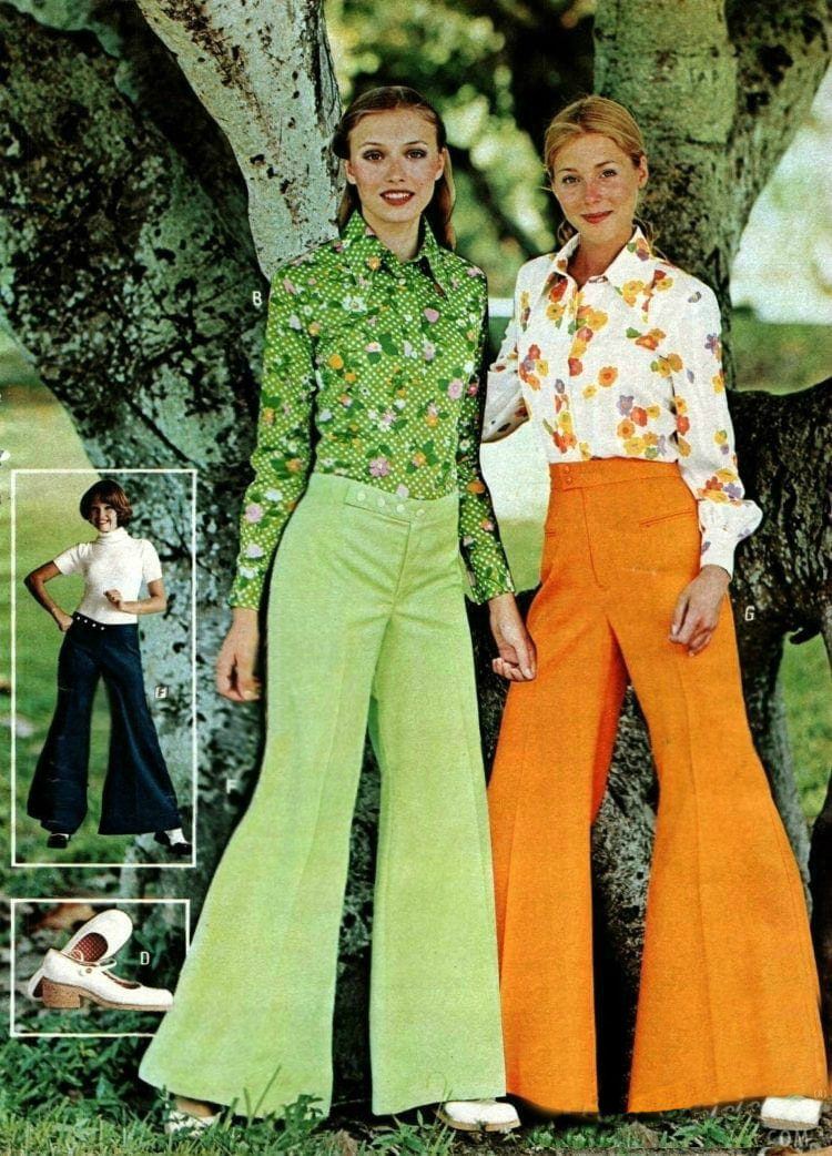 Disco 70s Far Out Bell Bottom Pants