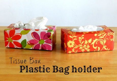 Tissue Box Plastic Bag Holder